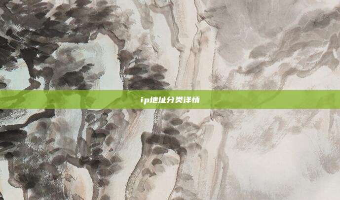 ip地址分类详情