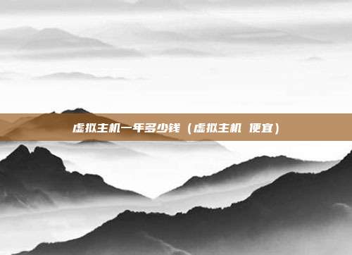 虚拟主机一年多少钱（虚拟主机 便宜）