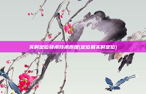 实时定位技术技术原理(定位和实时定位)