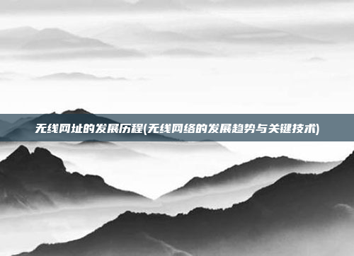 无线网址的发展历程(无线网络的发展趋势与关键技术)