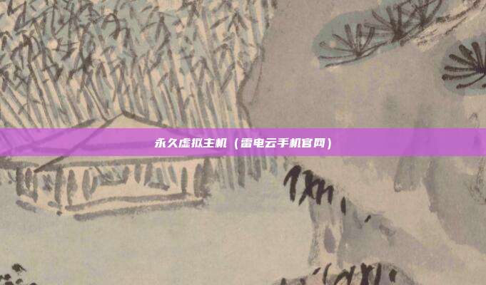 永久虚拟主机（雷电云手机官网）