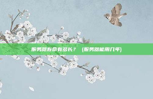 服务器寿命有多长? (服务器能用几年)