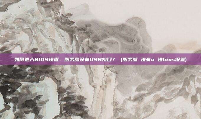 如何进入BIOS设置:服务器没有USB接口? (服务器 没有u 进bios设置)