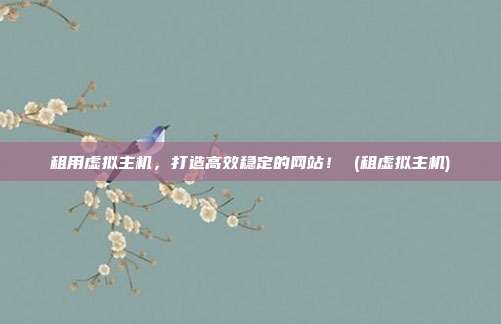 租用虚拟主机,打造高效稳定的网站! (租虚拟主机)