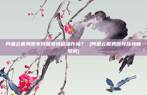阿里云服务器支持账号转移操作吗? (阿里云服务器可以转帐号吗)