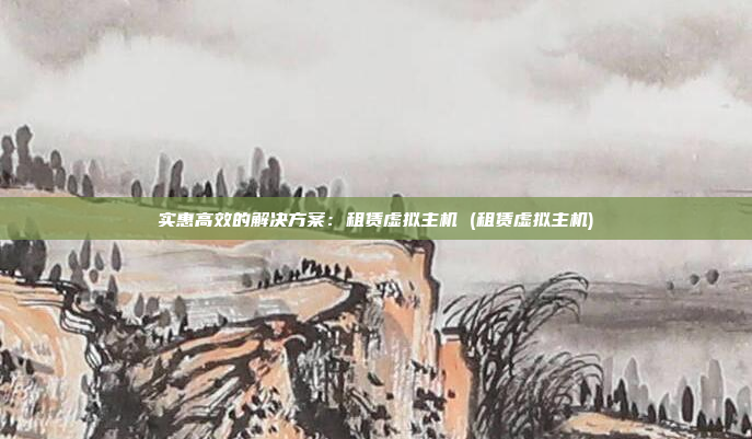 实惠高效的解决方案：租赁虚拟主机 (租赁虚拟主机)