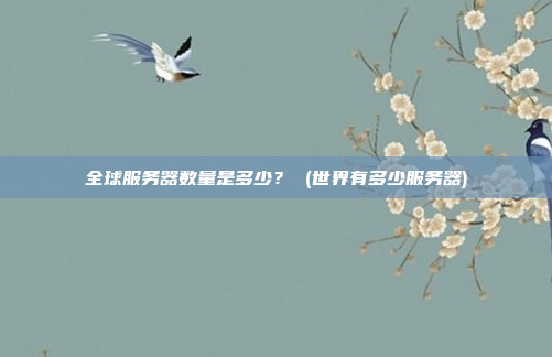 全球服务器数量是多少? (世界有多少服务器)