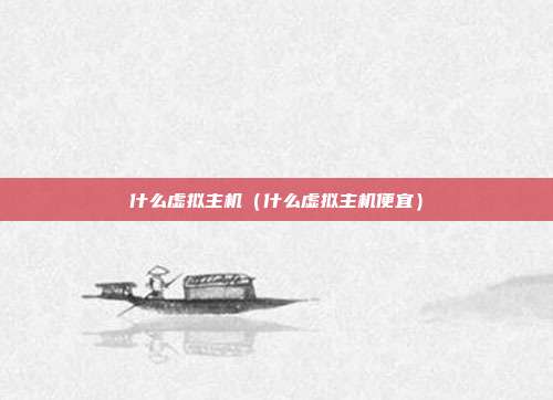 什么虚拟主机（什么虚拟主机便宜）
