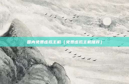 国内免费虚拟主机（免费虚拟主机推荐）