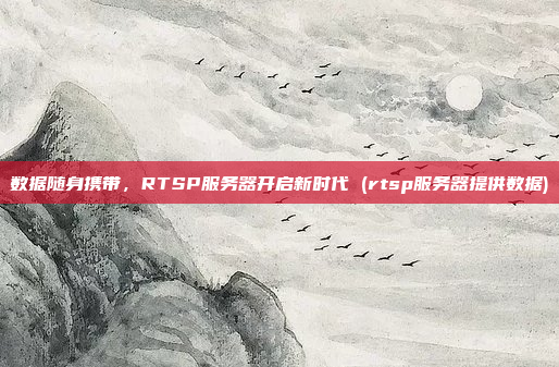 数据随身携带,RTSP服务器开启新时代 (rtsp服务器提供数据)