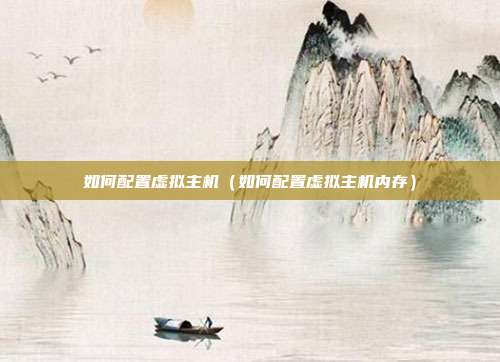 如何配置虚拟主机（如何配置虚拟主机内存）