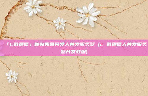「C教程网」教你如何开发大并发服务器 (c 教程网大并发服务器开发教程)