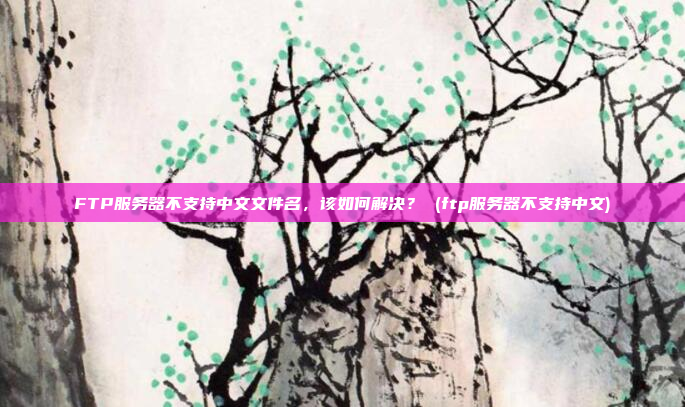 FTP服务器不支持中文文件名,该如何解决? (ftp服务器不支持中文)