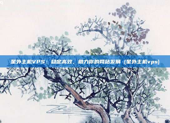 星外主机VPS:稳定高效,助力你的网站发展 (星外主机vps)