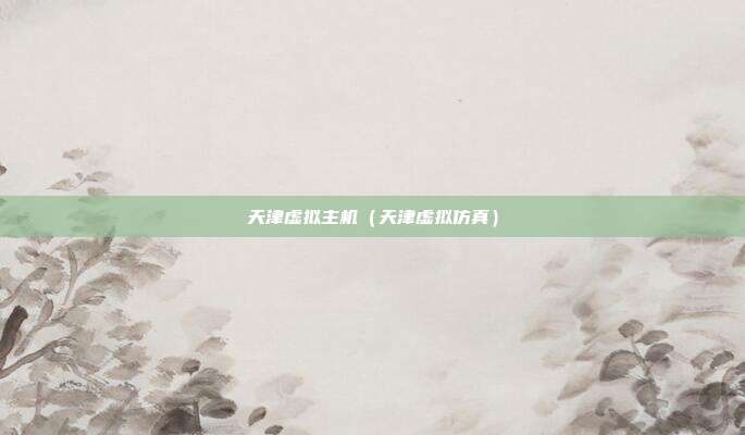 天津虚拟主机（天津虚拟仿真）