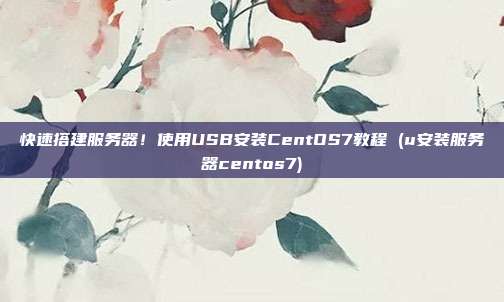 快速搭建服务器!使用USB安装CentOS7教程 (u安装服务器centos7)
