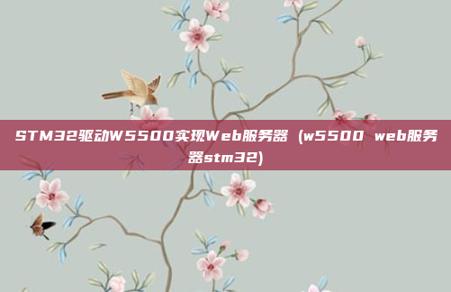 STM32驱动W5500实现Web服务器 (w5500 web服务器stm32)