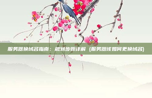 服务器换域名指南:规划步骤详解 (服务器该如何更换域名)