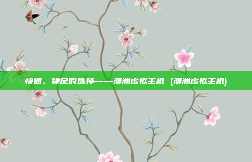 快速、稳定的选择——澳洲虚拟主机 (澳洲虚拟主机)