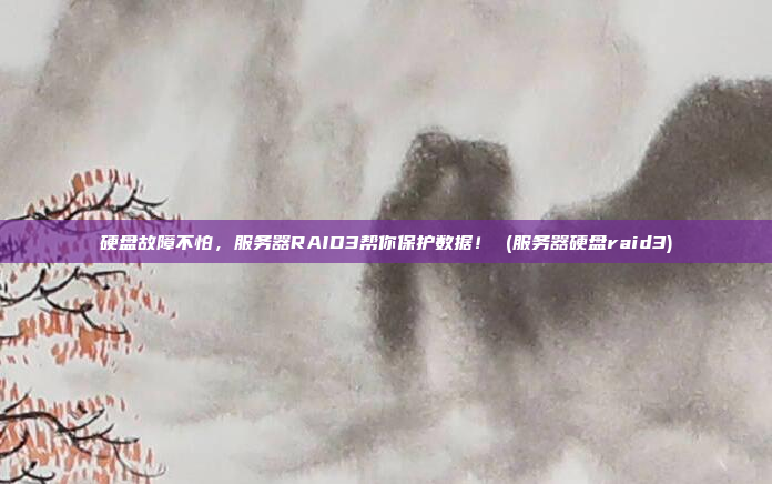 硬盘故障不怕,服务器RAID3帮你保护数据! (服务器硬盘raid3)