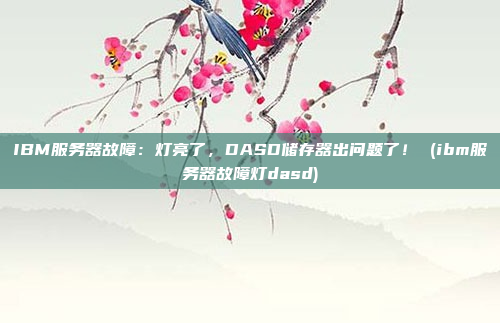 IBM服务器故障:灯亮了,DASD储存器出问题了! (ibm服务器故障灯dasd)