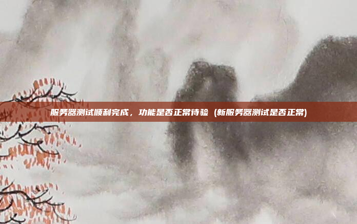 服务器测试顺利完成,功能是否正常待验 (新服务器测试是否正常)