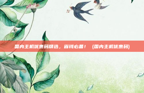 国内主机优惠码精选,省钱必备! (国内主机优惠码)