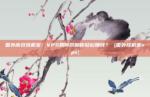 国外高效挂机宝:VPS如何帮助你轻松赚钱? (国外挂机宝vps)
