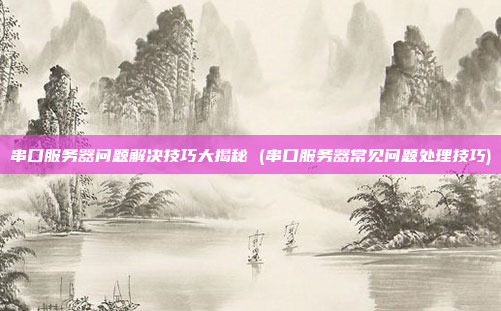 串口服务器问题解决技巧大揭秘 (串口服务器常见问题处理技巧)