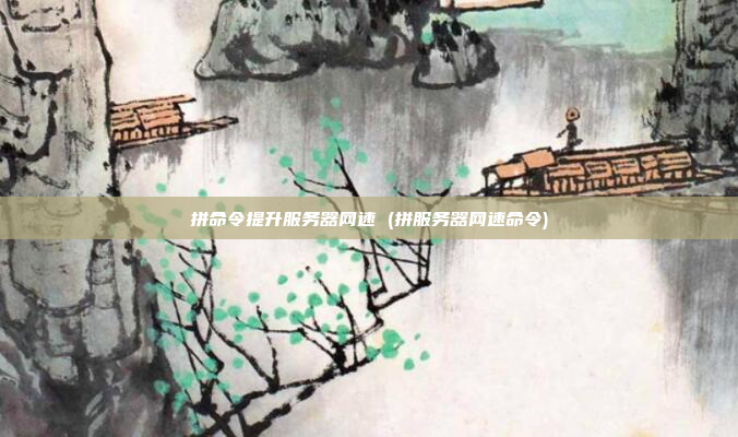 拼命令提升服务器网速 (拼服务器网速命令)