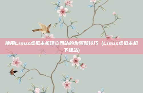使用Linux虚拟主机建立网站的步骤和技巧 (Linux虚拟主机下建站)