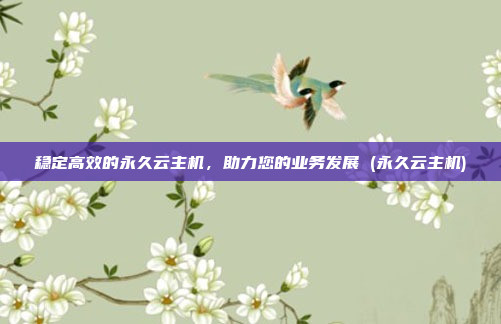 稳定高效的永久云主机,助力您的业务发展 (永久云主机)