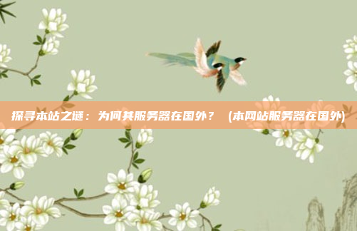 探寻本站之谜：为何其服务器在国外？ (本网站服务器在国外)