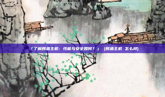 「了解鳄鱼主机:性能与安全如何?」 (鳄鱼主机 怎么样)