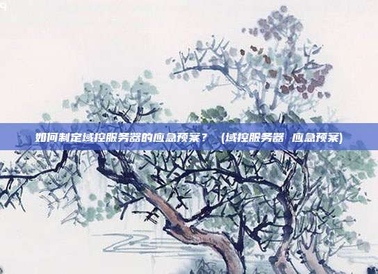 如何制定域控服务器的应急预案? (域控服务器 应急预案)