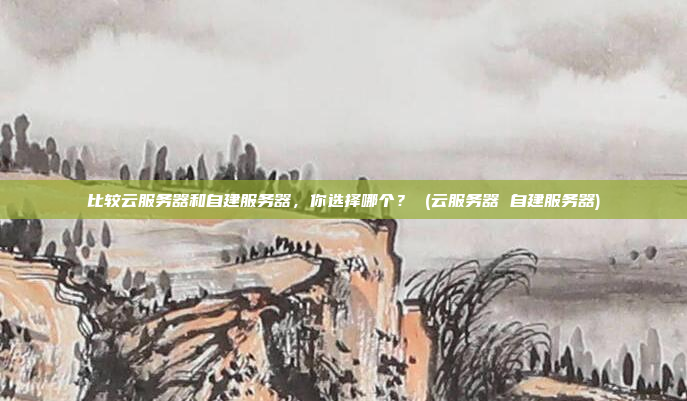 比较云服务器和自建服务器,你选择哪个? (云服务器 自建服务器)