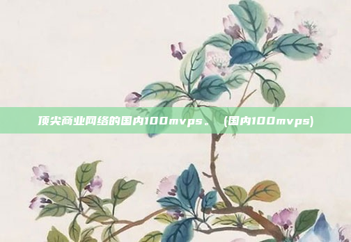 顶尖商业网络的国内100mvps。 (国内100mvps)