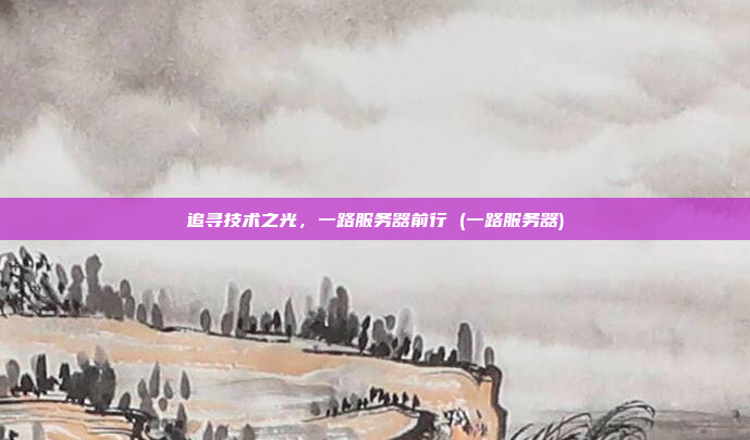 追寻技术之光,一路服务器前行 (一路服务器)