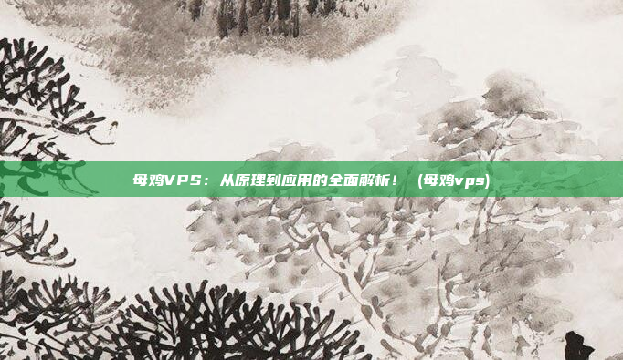 母鸡VPS:从原理到应用的全面解析! (母鸡vps)