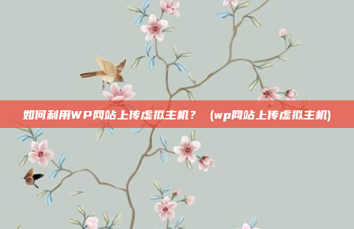 如何利用WP网站上传虚拟主机? (wp网站上传虚拟主机)