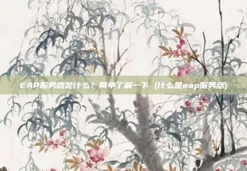 EAP服务器是什么?简单了解一下 (什么是eap服务器)