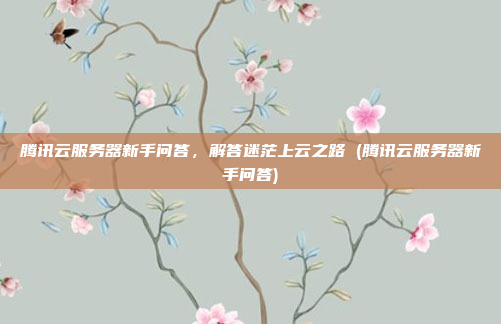 腾讯云服务器新手问答,解答迷茫上云之路 (腾讯云服务器新手问答)