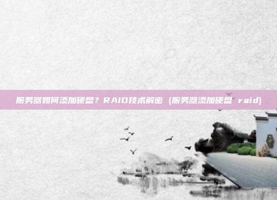 服务器如何添加硬盘?RAID技术解密 (服务器添加硬盘 raid)