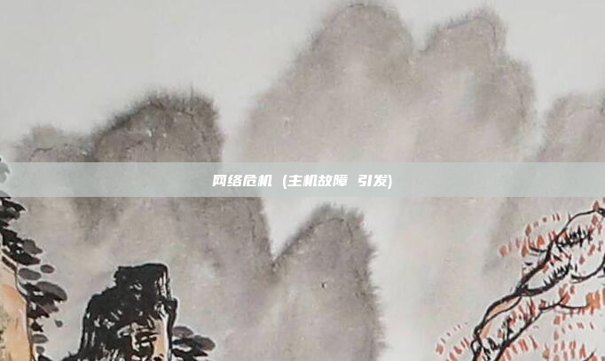 网络危机 (主机故障 引发)