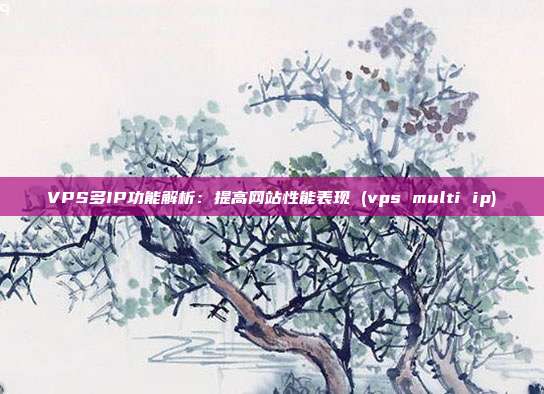 VPS多IP功能解析:提高网站性能表现 (vps multi ip)