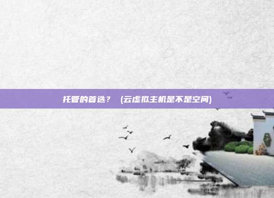 托管的首选? (云虚拟主机是不是空间)