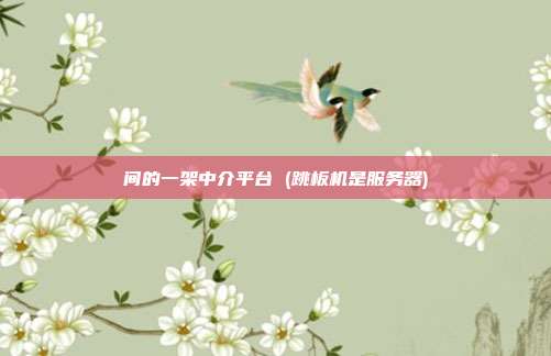 间的一架中介平台 (跳板机是服务器)