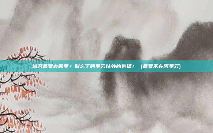 域名备案去哪里？别忘了阿里云以外的选择！ (备案不在阿里云)