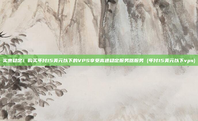 实惠稳定！购买年付15美元以下的VPS享受高速稳定服务器服务 (年付15美元以下vps)