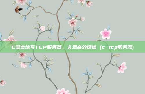 C语言编写TCP服务器,实现高效通信 (c tcp服务器)